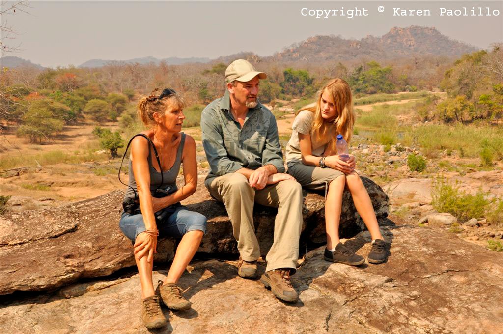chris_&_neve Karen with volunteers Chris and his daughter Neve.