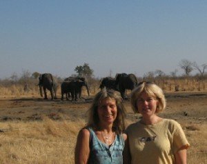 me and Karen at Ganda lodge with the heird