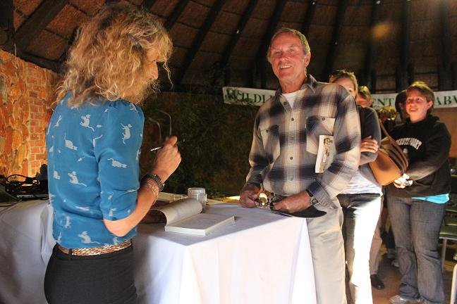 Karen at book launch