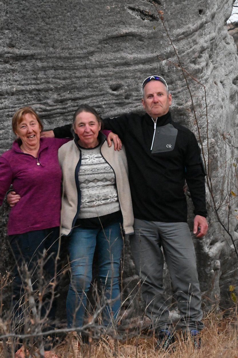 LEFT TO RIGHT CHRISTINE HELEN AND GEORGE JULY 2023